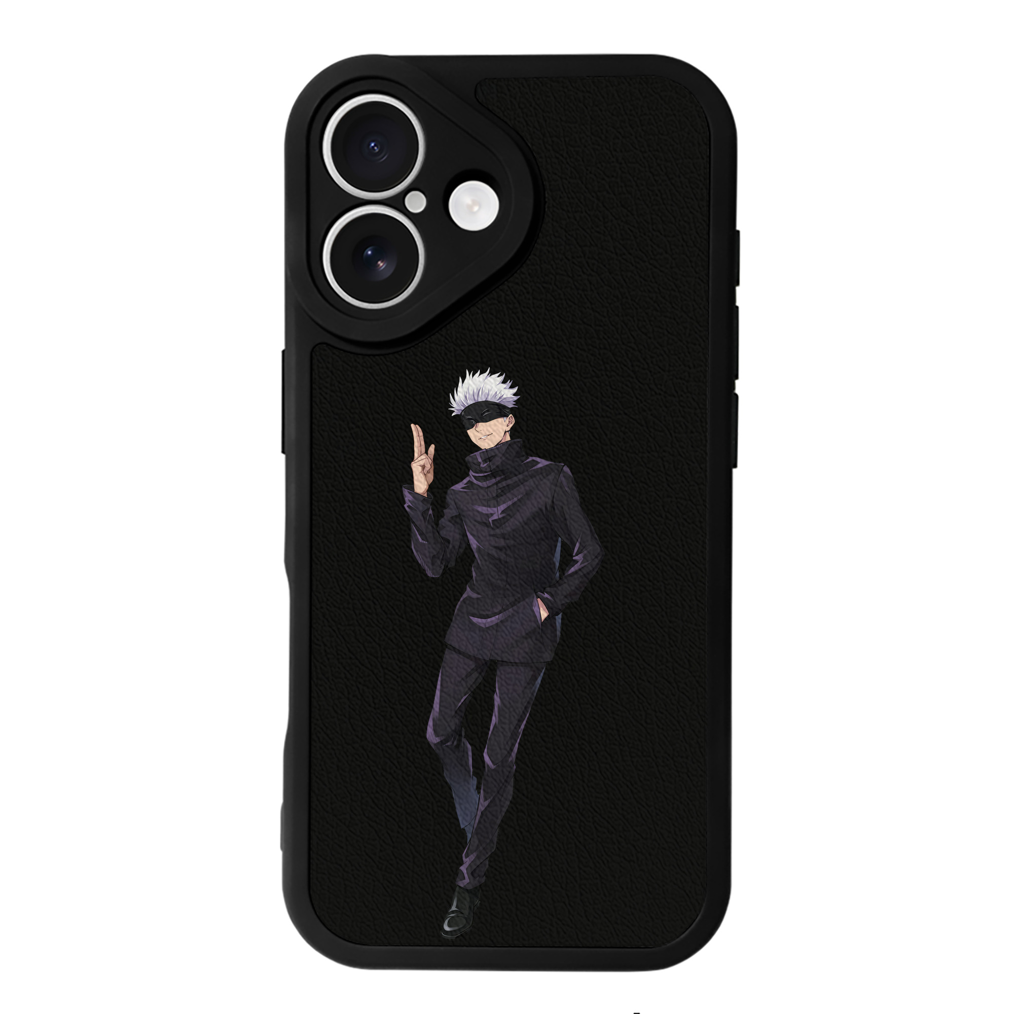 （画像用） 呪術廻戦 Jujutsu Kaisen 【iPhone 16シリーズ対応】シリコンスマホケース（レザー調） 材質：シリコン